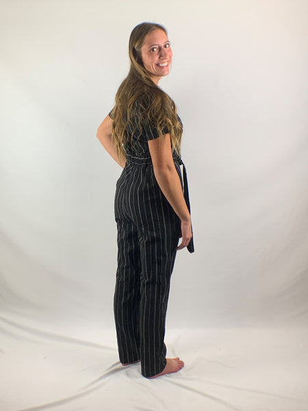 jumper, pinstripe jumper