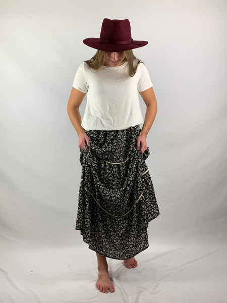 skirt, floral skirt