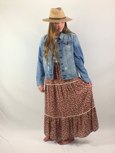 skirt, floral skirt