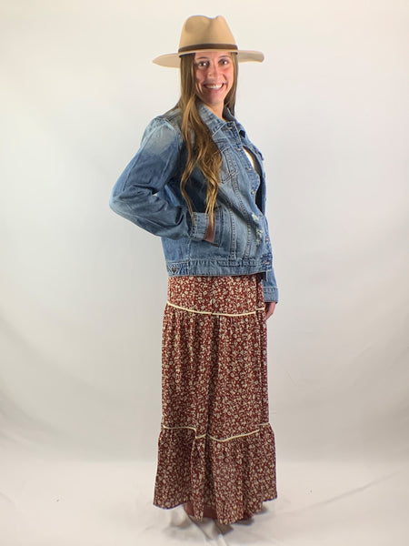 skirt, floral skirt