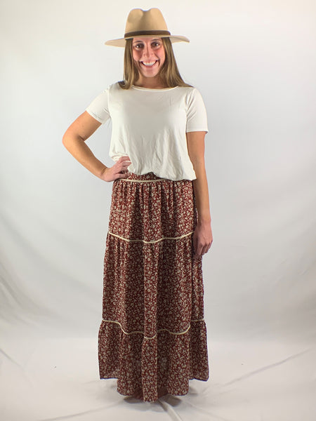 skirt, floral skirt