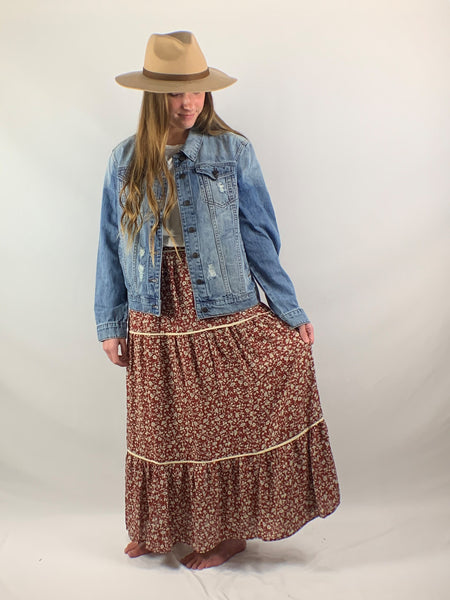 skirt, floral skirt