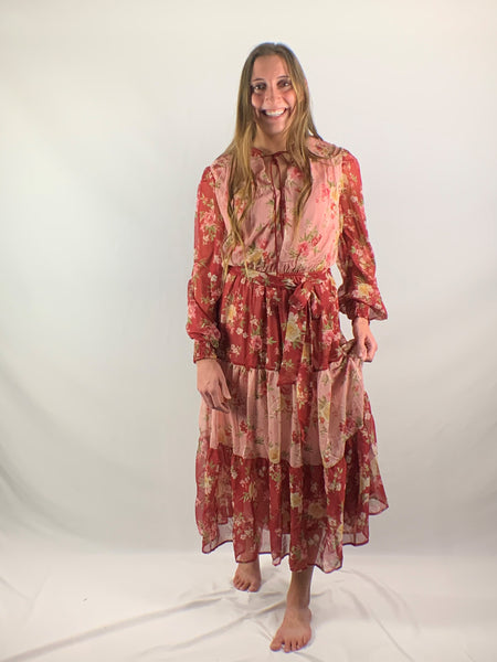 vintage, peasant dress